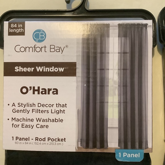 Sheer window panel (set 2) - Picture 2 of 2